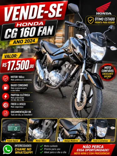 moto Honda cg160 fan