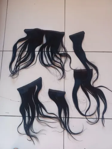 Cabelo Humano na fita adesiva