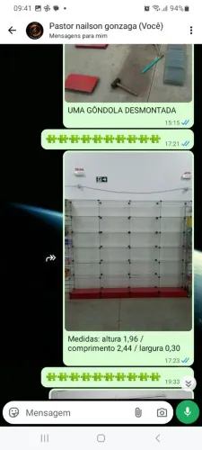 VENDO ou TROCO gôndolas de vidro LEIA O ANÚNCIO 
