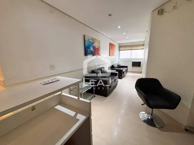 Conjunto comercia de 54m² com 2 salas e 1 vaga de garagem mobiliado para venda e locação n