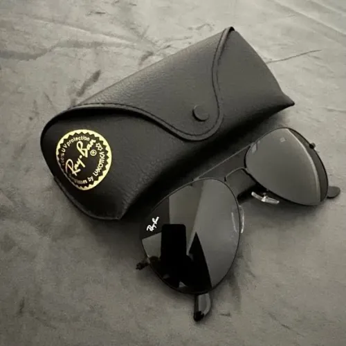 Óculos Ray-ban Aviador preto vídeo cristal