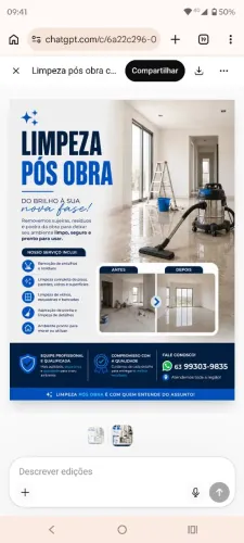 Limpeza pós obra 
