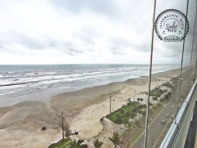 Caiçara  119 m²  3 Dorms com Suíte  Frente Mar  2 Vagas