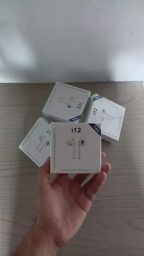 FONE BLUETOOTH I12 TWS 5.3 - NOVO LACRADO