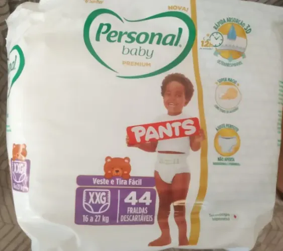 Fraldas Personal Pants XXG com 44 unidades
