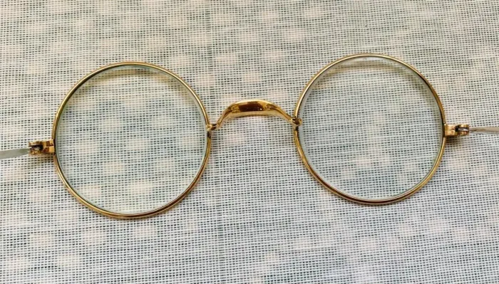 Óculos Vintage Windsor Antigo Original - Folheado A Ouro (Sem Oxidação)