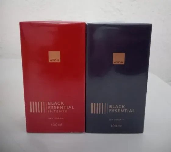 Kit 2 Perfumes Black Essential Avon Originais