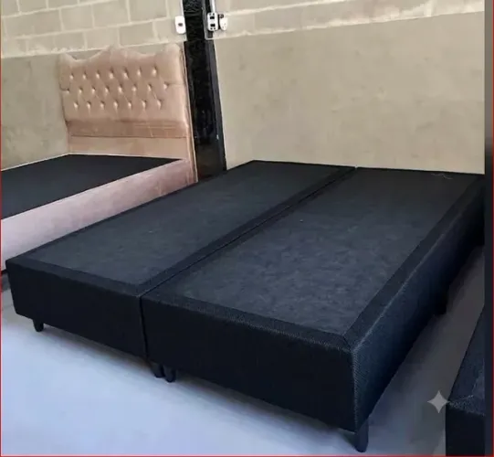 base box queen 158x198 e king size 193x203 - novas - cores preta marron cinza e beje