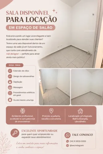 Sala pra locação 