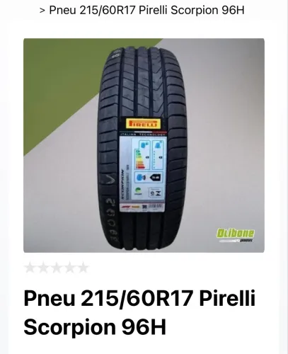 Pneus 215 / 60 R17 Pirelli Scorpion 96H
