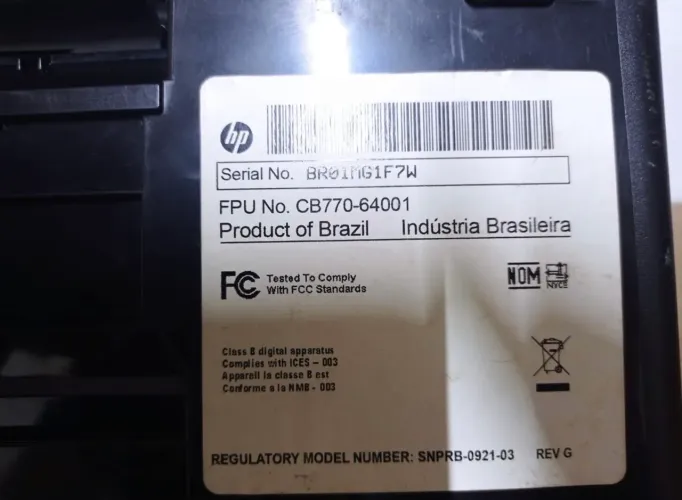 Impressora hp com cartucho preto 80$