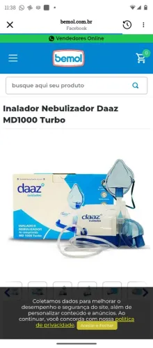 Vendo inalador novo145