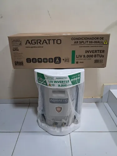 Ar condicionado com a instalação agratto 9mil BTUs Inverter