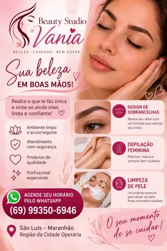 Beauty Studio Vania | Sobrancelhas, Depilação e Limpeza de Pele