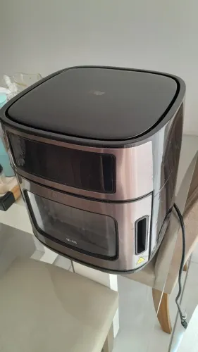 Fritadeira Elétrica Sem Óleo Air Fryer WAP Antiaderente 12 litros 1800W 