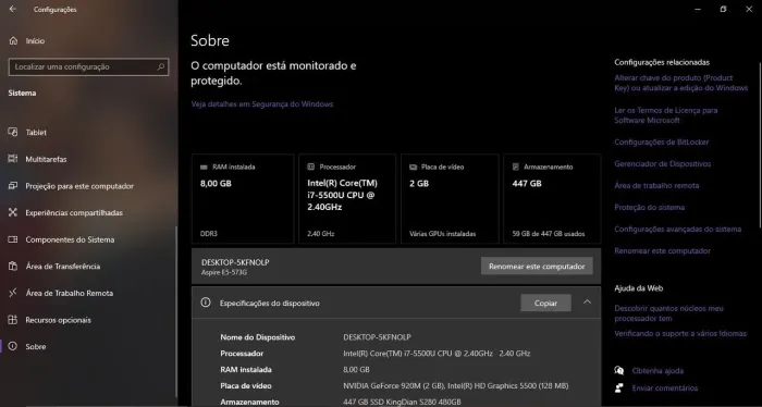 Notebook Acer