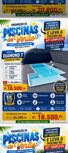 A piscina dos seus sonhos no precinho que cabe no seu bolso
