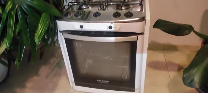 Fogão 6 bocas Brastemp de embutir 