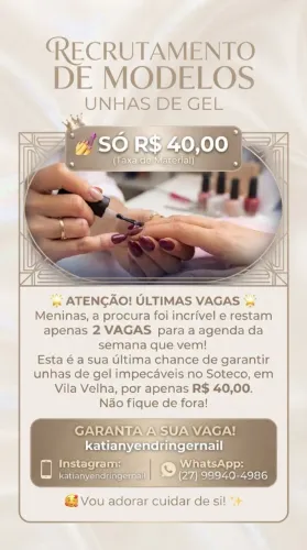 Modelo unha de gel