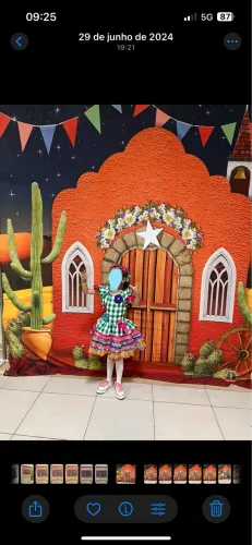 Vestido junino 5/6 anos