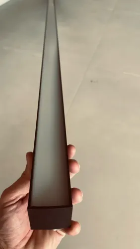 Perfil de Led em Alumínio Preto 2m