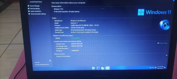 Notebook 6gb memória ram e hd 512gb memória espaço 300 reais