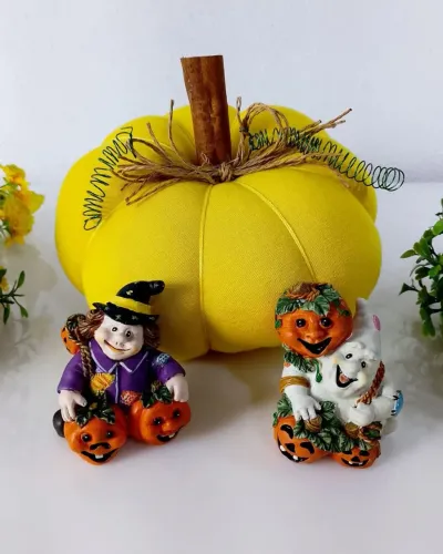 Decoração Halloween com 3 ítens.