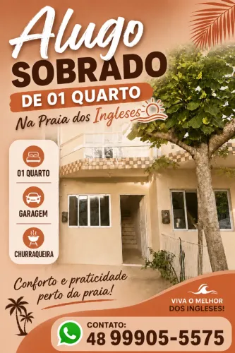 ALUGUEL ANUAL APARTAMENTO 1 QUARTO PRAIA DOS INGLESES FLORIANÓPOLIS DIRETO PROPRIETÁRIO