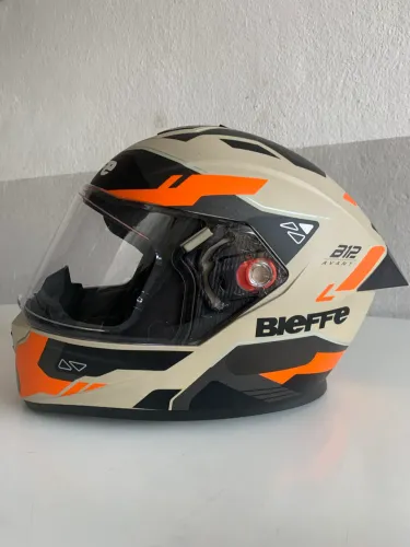 Capacete Moto Fechado Bieffe B12 Avant Cor Desert Fosco E Orange Tamanho Do Capacete 58