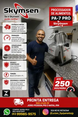 PROCESSADOR DE ALIMENTOS PA-7 PRÓ 07 DISCOS SKYMSEN