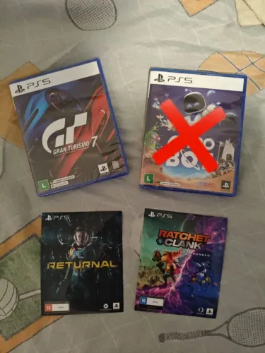 Jogos PS5 mídia física e digital - granturismo 7, ratchet clank e returnal