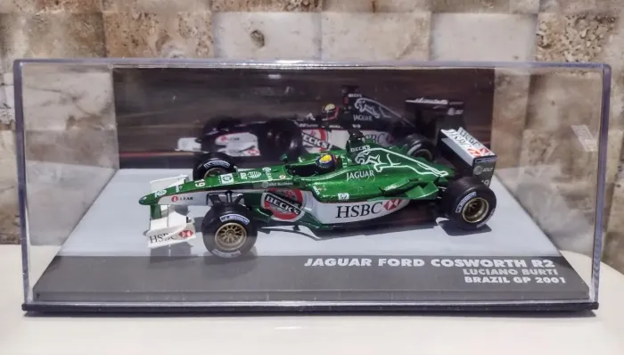 Miniatura Formula 1 Jaguar Ford R2 Brazil GP 2001 Luciano Burti