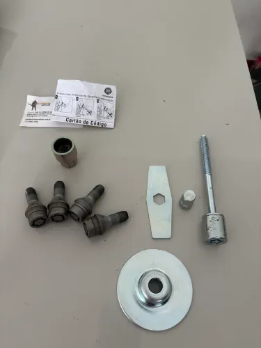 Parafusos antifurto para rodas e estepe