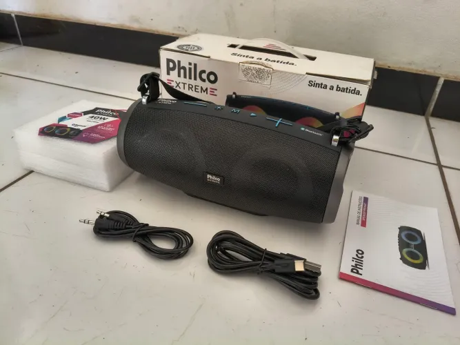 Caixinha de Som Xtreme Philco 40W Zerado..