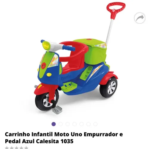 Moto / triciclo infantil com bau 