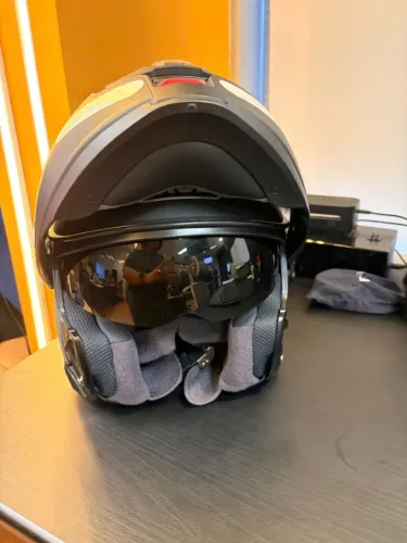 Capacete Shoei Neotec 3 Carbono Robocop Preto Fosco Moto 60cm