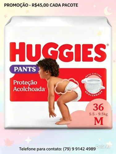 Fraldas Huggies Pants