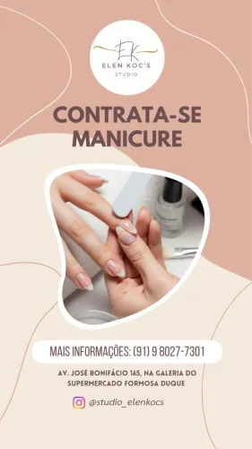 CONTRATA-SE MANICURE 