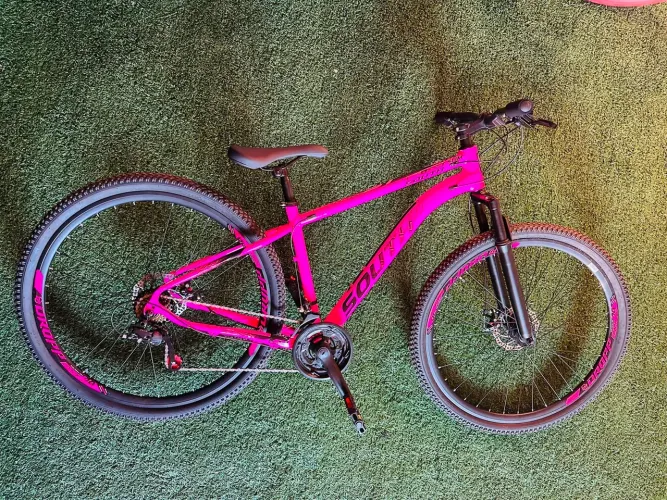 Bicicleta aro 29 freios a disco aluminio nova