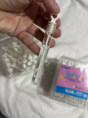 Tubinho bolinha de sabão casamento