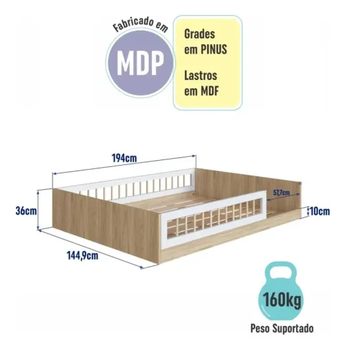Cama montisoruana casal infantil