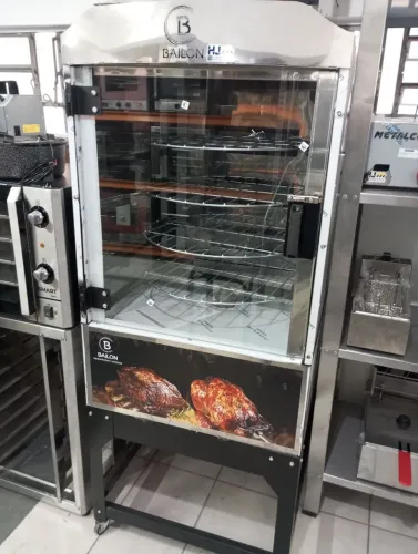 Nz. Máquina de assar carne e frango 70kg total inox BAILON
