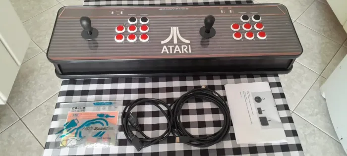 Fliperama Bartop 2 jogadores estilo Atari com milhares de jogos retrô