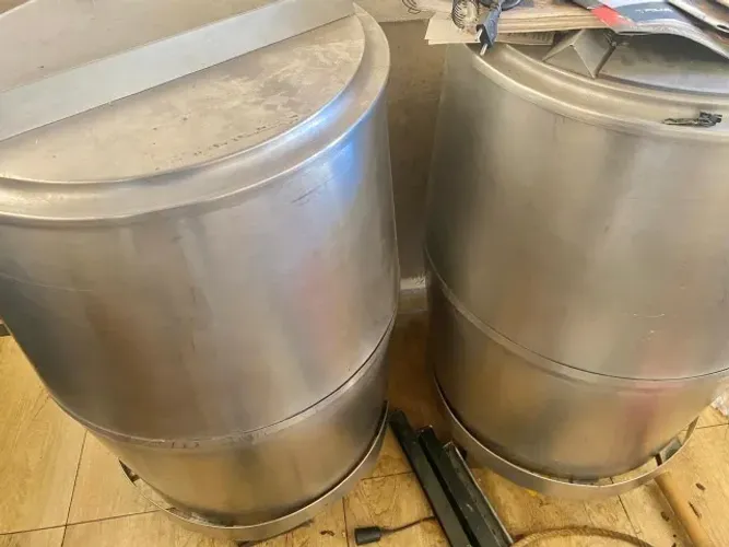 01 unidade Barril Inox 150 Litros