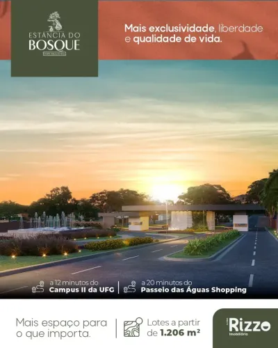 Estancia do Bosque - Condomínio Fechado de chácaras (santo Antônio de Goiás )