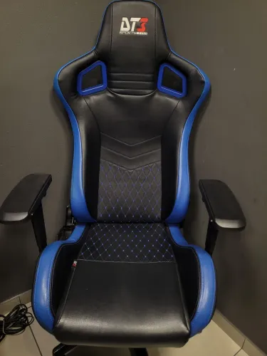 Cadeira Gamer DT3 Sports Preta e Azul (Mecânica 100%)