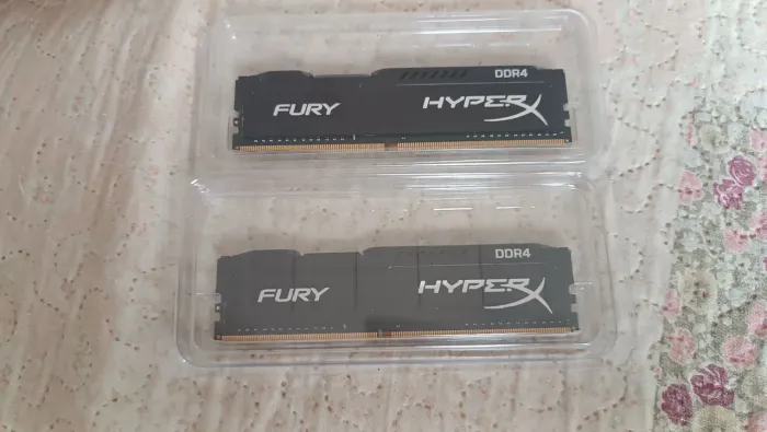 Memória ram (2x4GB) = 8 GB, DDR4 2133 MHz Kingston HyperX (Linha Fury) TROCO POR BICICLETA