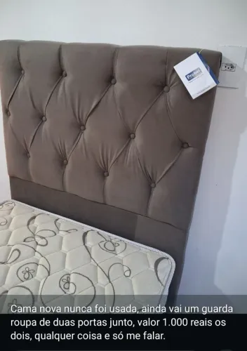 Vendo cama box solteiro nova