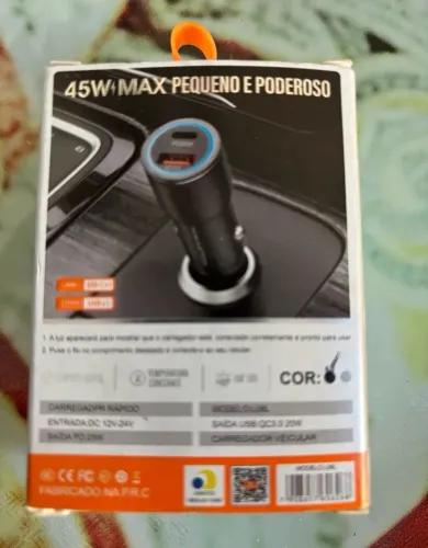 Carregador H'MASTON 45W USB e Tipo-C
