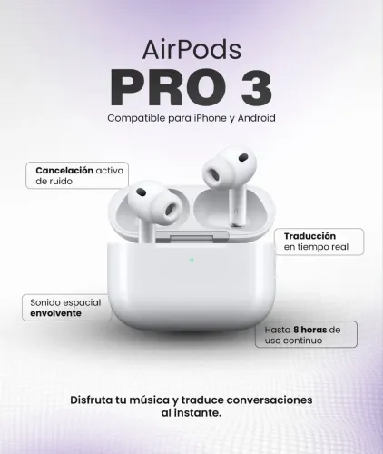 AIRPODS PRO 3 NOVO, LOJA NO RIOMAR.